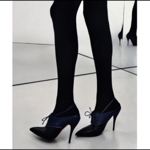 Zara Shoes - ZARA STUDIO LEATHER SLINGBACK HIGH HEELS